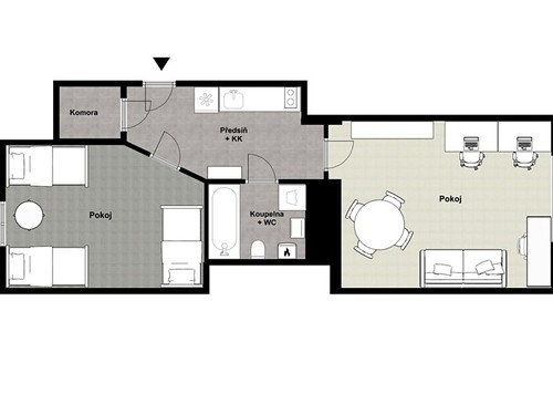 Prodaný byt 2+1 47 m²