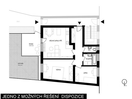 Prodaný byt 3+kk 65 m²