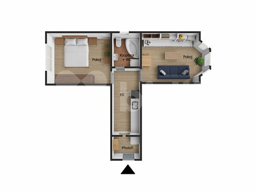 Prodaný byt 2+kk 51 m²
