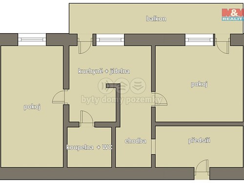Prodaný byt 2+1 59 m²