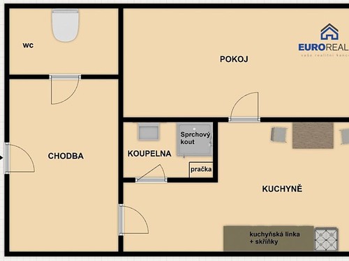 Prodaný byt 1+1 39 m²