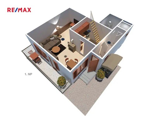 Prodaná chata 60 m², pozemek 961 m²