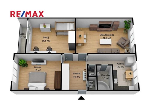 Prodaný byt 3+1 77 m²