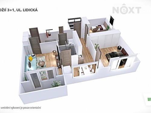 Prodaný byt 3+1 72 m²