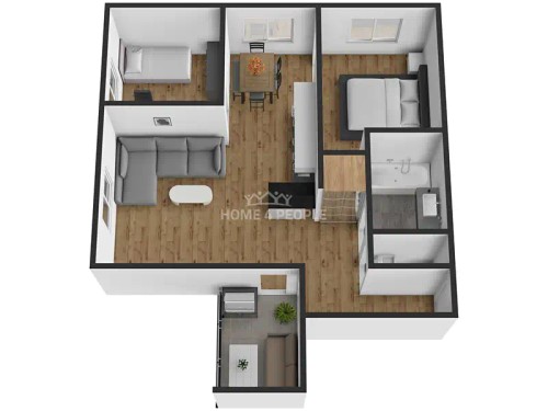 Prodaný byt 3+kk 76 m²