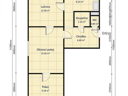 Prodaný byt 3+1 56 m²