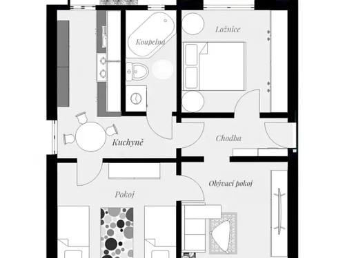 Prodaný byt 3+1 65 m²