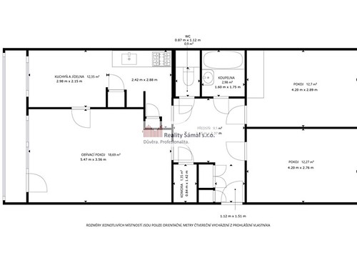 Prodaný byt 3+1 70 m²