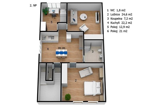 Prodaný dům 191 m², pozemek 616 m²