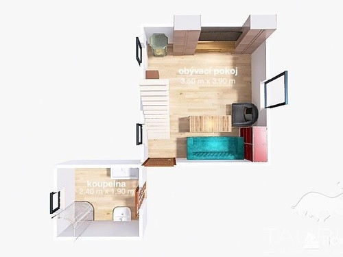 Prodaná chata 45 m², pozemek 542 m²
