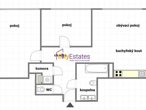 Prodaný byt 3+kk 85 m²