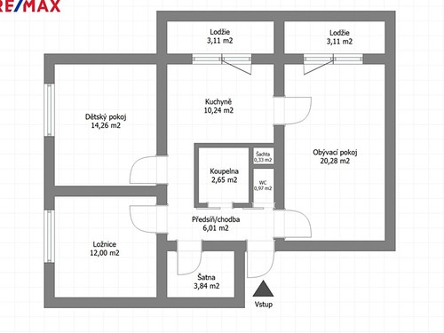 Prodaný byt 3+1 76 m²