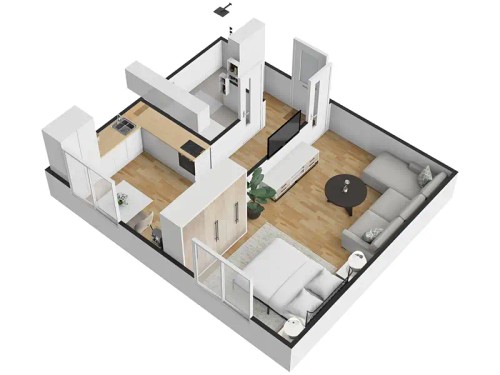 Prodaný byt 1+1 39 m²