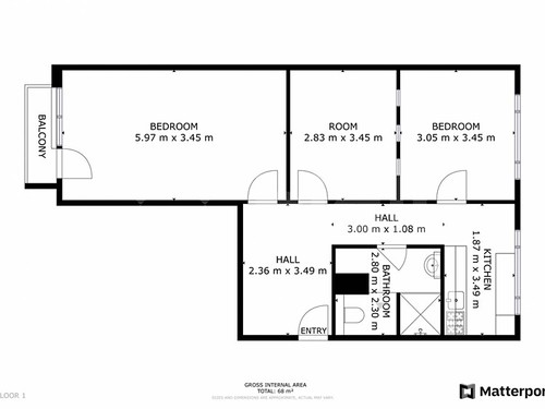 Prodaný byt 3+1 64 m²