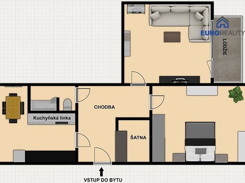 Prodaný byt 2+1 59 m²