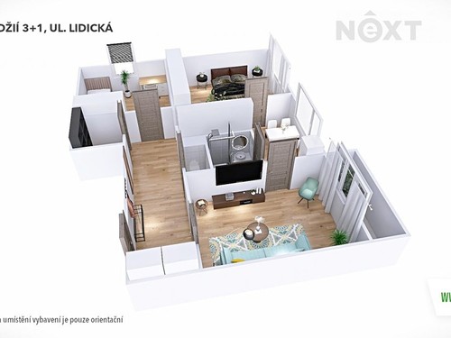 Prodaný byt 3+1 72 m²