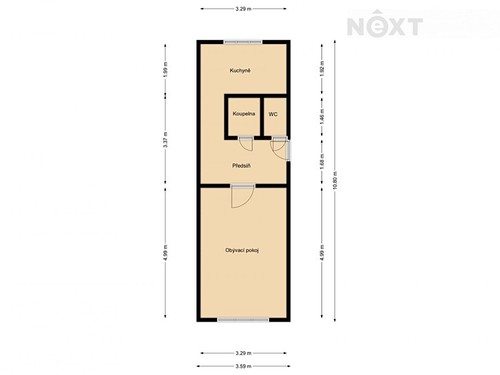 Prodaný byt 1+1 36 m²