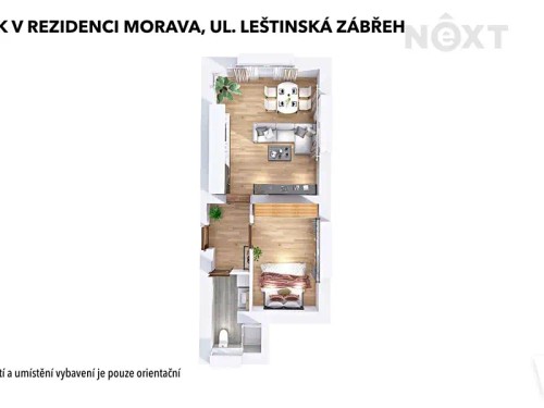 Prodaný byt 2+kk 53 m²