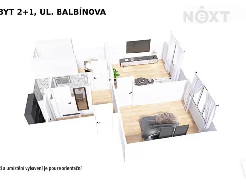 Prodaný byt 2+1 56 m²