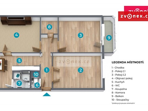 Prodaný byt 3+1 77 m²
