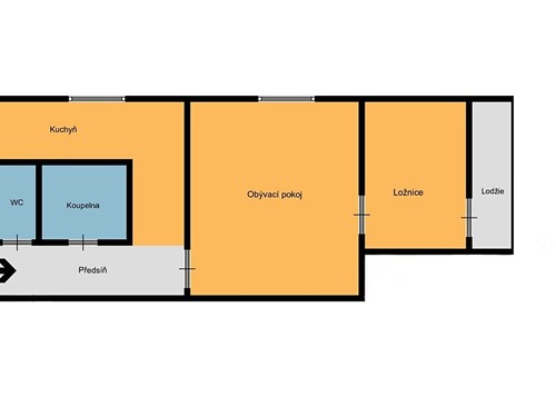 Prodaný byt 2+1 49 m²