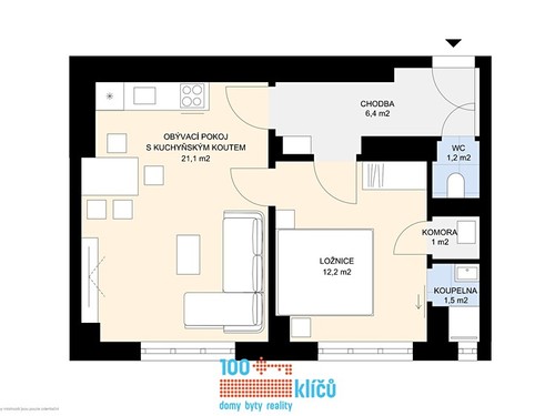 Prodaný byt 2+kk 42 m²