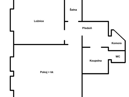 Prodaný byt 2+kk 54 m²