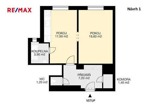 Prodaný byt 2+kk 51 m²