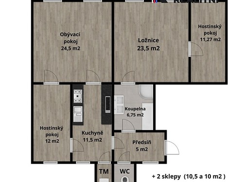 Prodaný  byt 4+1 100 m²