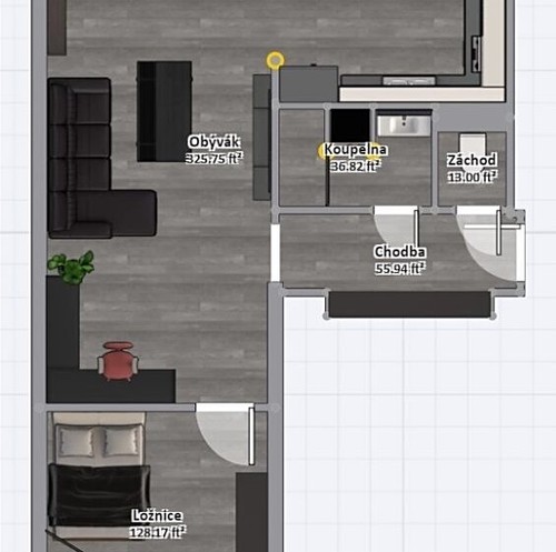 Prodaný byt 2+1 54 m²