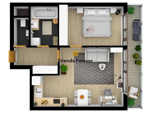Prodaný byt 2+kk 54 m²
