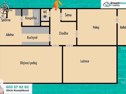 Prodaný byt 3+1 73 m²