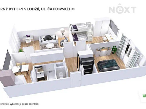 Prodaný  byt 3+1 76 m²