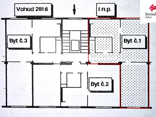 Prodaný  byt 2+1 52 m²
