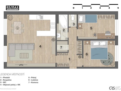 Prodaný byt 3+kk 70 m²