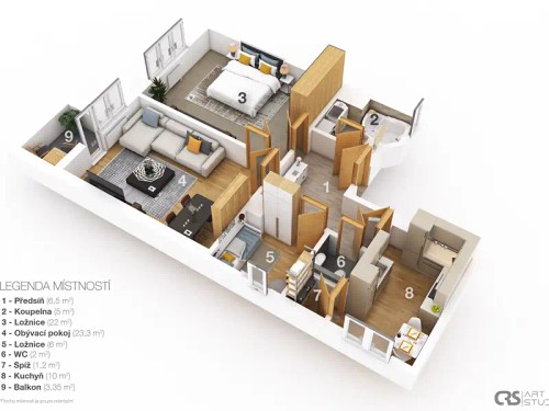 Prodej bytu 2+1 76 m²