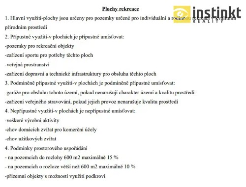 Prodej stavebního pozemku 1494 m²