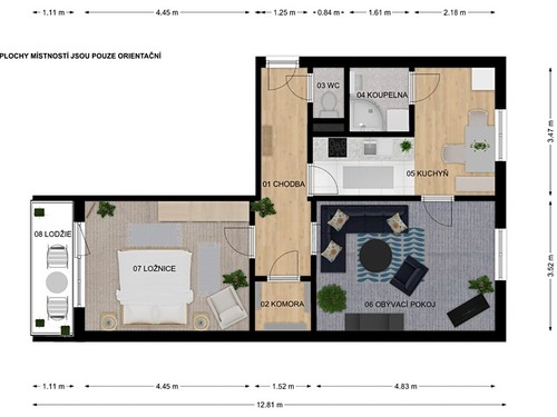 Prodaný byt 2+1 55 m²