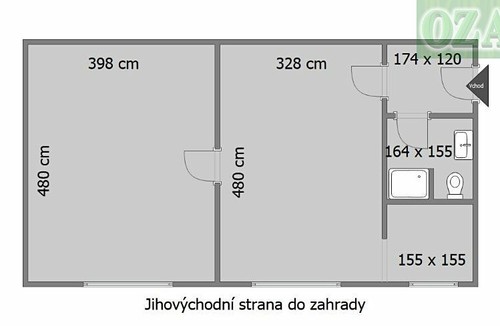 Prodaný byt 2+1 46 m²