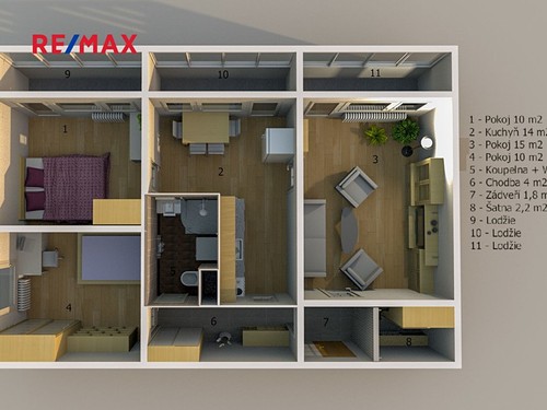 Prodaný byt 3+1 61 m²