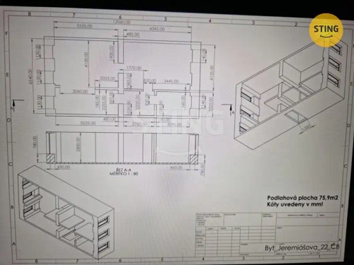Prodej bytu 2+1 116 m²