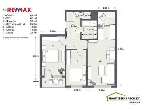 Prodaný byt 3+kk 63 m²