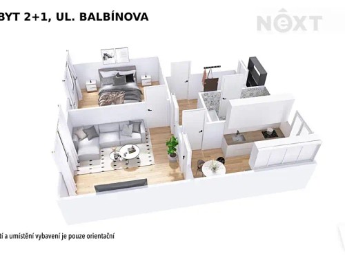 Prodaný byt 2+1 56 m²