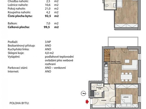 Prodaný byt 4+kk 92 m²