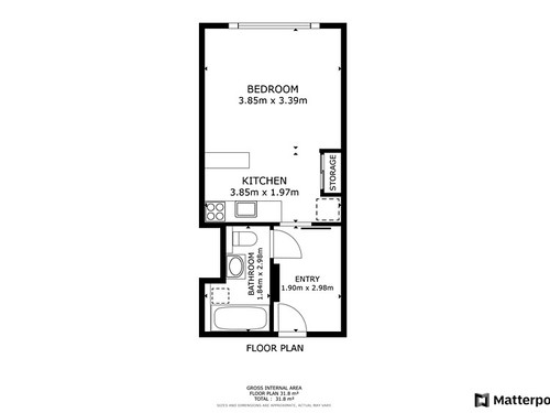 Prodaný byt 1+kk 31 m²