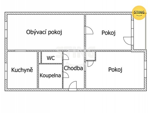 Prodaný byt 3+1 68 m²