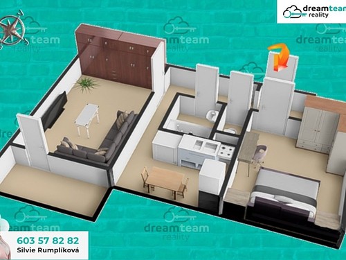 Prodaný byt 2+1 53 m²