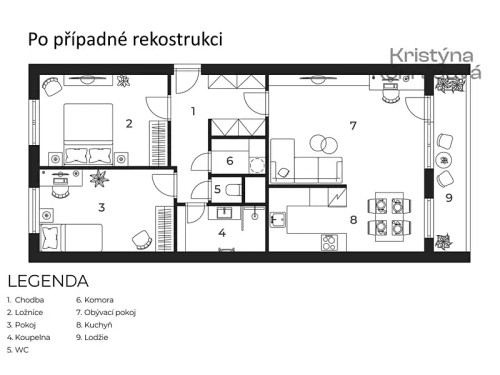 Prodaný byt 3+1 74 m²