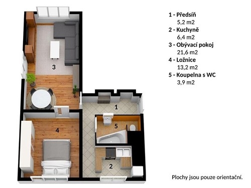 Prodaný byt 2+1 51 m²