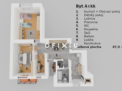 Prodaný byt 3+1 95 m²